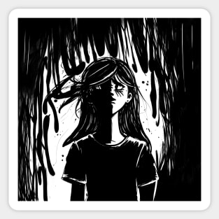 Through the Veil of Worries Sticker